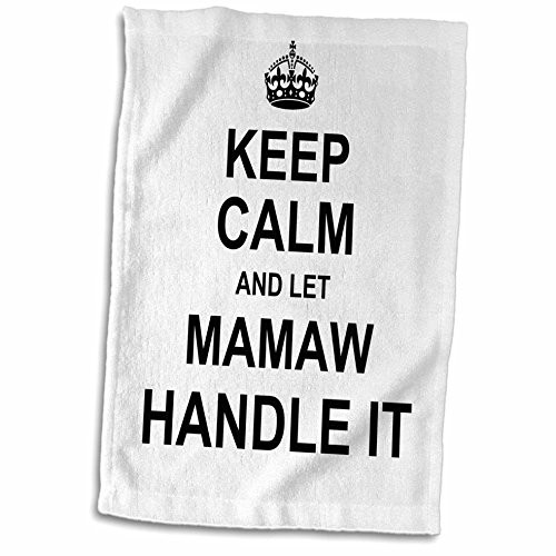 3D Rose Keep Calm and Let Mamaw Handle It-Fun Funny Grandma Grandmother Gift Hand Towel 15" x 22" 3D Rose Keep Calm and Let Mamaw Handle It-Fun Funny Grandma Grandmother Gift Hand Towel 15" x 22"