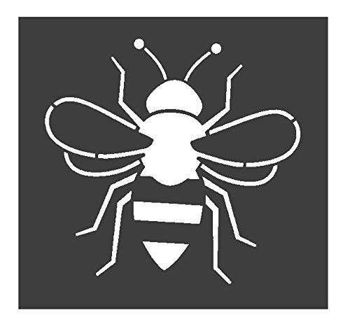 1- 5.5x5.5 inch Custom Cut Stencil -PD-32- Bee Arts and Crafts Scrapbooking Painting on The Wall Wood Glass