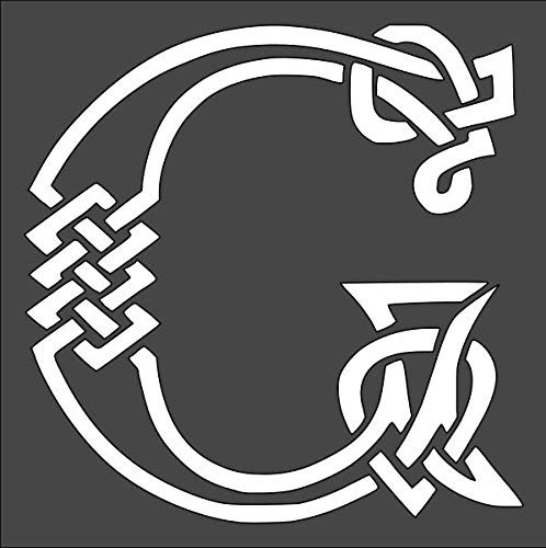 1- 5.5x5.5 inch Custom Cut Stencil Celtic Knot Letter Arts and Crafts Scrapbooking Painting on The Wall Wood Glass
