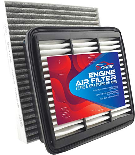 Bi-Trust Engine Cabin Air FilterCompatible with Kia Forte L4 2.0L 2.4L 2010 2011 2012 20132-Pack