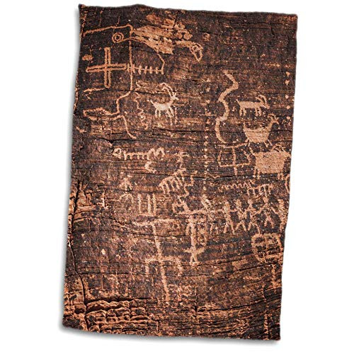 3dRose Petroglyphs at the Mouses Tank Valley of Fire State Park Nevada. - Towels -twl_346748_1-