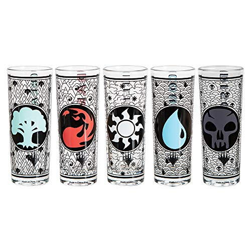 Magic- The Gathering Mana Symbol Shot Glasses -5-Pack-