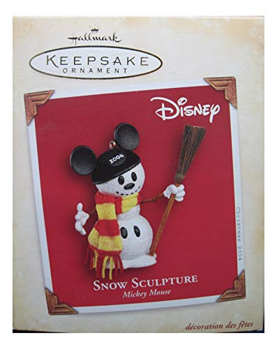 Snow Sculpture Mickey Mouse 2004 Hallmark Keepsake Ornament