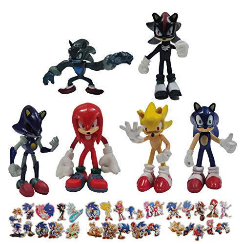 Sonic Figure Sonic The Hedgehog Dessert Set Party Supplies Birthday Party Supplies Suitable for Children's Birthday Gifts