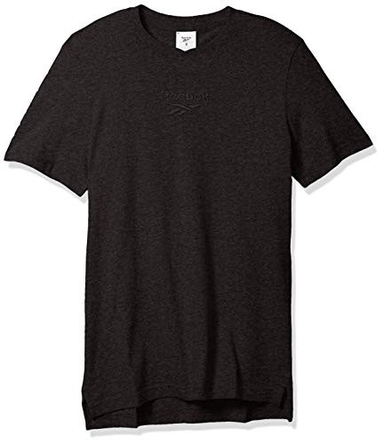 Reebok Training Essentials Melange Tee Black Melange Large