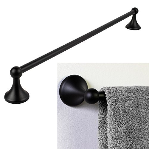 Bennington Lakefront 32-in. Towel Bar Holder Rack Bath Accessory Black