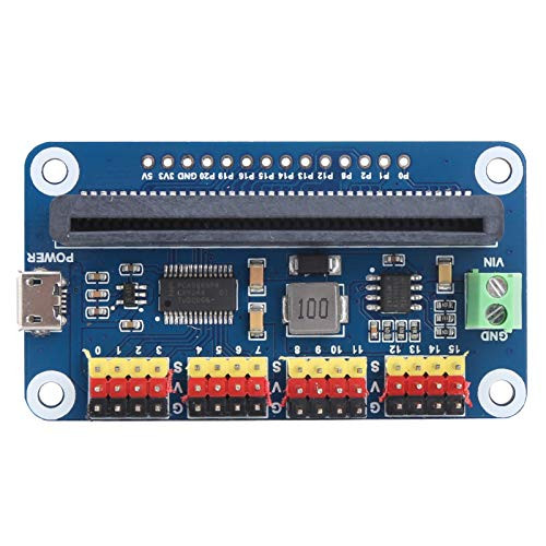16 Servo Driver Board for Micro bit I2C Interface Control 16?Way Steering Engine Components 3A Current Output for SG90-MG90S-MG996R