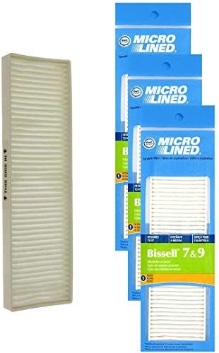 DVC Micro-Lined Replacement Filters 32076 Fit Bissell Upright Vacuums Style 7 Style 9-3 Filters