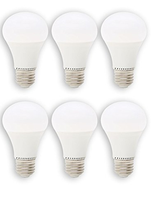 Viribright 2402-6, 60 Watt Replacement, A19, LED Light Bulb, 6, Cool White, E26 Edison Base, Dimmable, 90+ CRI, Maximum Energy Savings, Super Value Pack