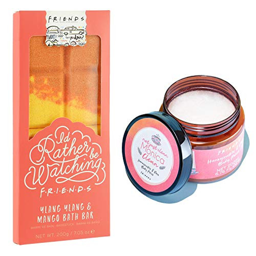 Body Polish  and  Bath Bar - Friends TV Show Honeysuckle Rose Body Polish and Ylang Ylang and Mango Bath Scents