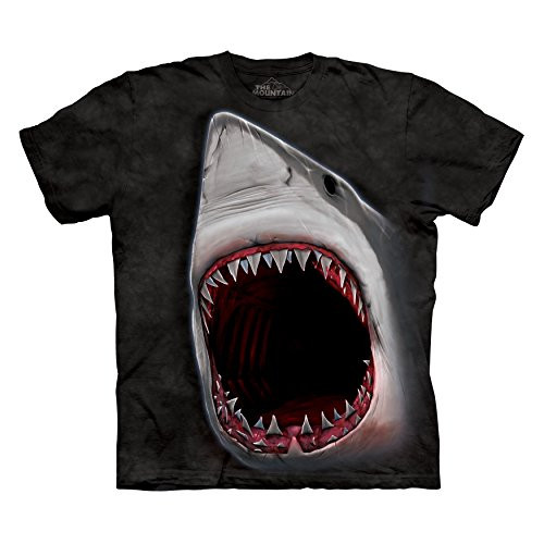 The Mountain Men's Shark Bite Marine T-Shirt Black M The Mountain Men's Shark Bite Marine T-Shirt Black M