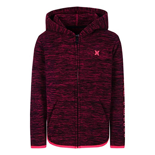 Hurley Boys' Toddler Zip Up Hoodie Deep Maroon 2T