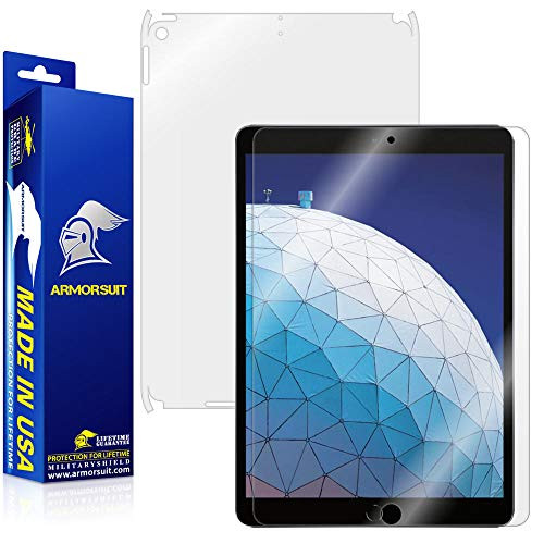 ArmorSuit MilitaryShield Full Body Skin Film  plus Screen Protector for iPad Air 3 -2019- WiFi - Anti-Bubble HD Clear Film