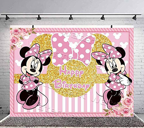Pink Minnie Mouse Birthday Backdrop Party Supplies Photography Backdrops Birthday Banner Background Princess Girls Hot Pink Baby Shower Pink Minnie Mouse Birthday Backdrop Party Supplies Photography Backdrops Birthday Banner Background Princess Girls Hot Pink Baby Shower