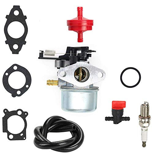SAKITAM Carburetor carb for Troy Bilt 12AKD39B011 12AI869F011 Lawn Mower with Gaskets Fuel Filter Spark Plug Kit