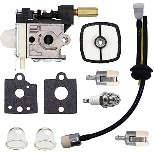 SAKITAM Carburetor carb for Echo HCA265 HCA-266 Weed Eater Trimmer with Gaskets Fuel Filter Spark Plug Kit