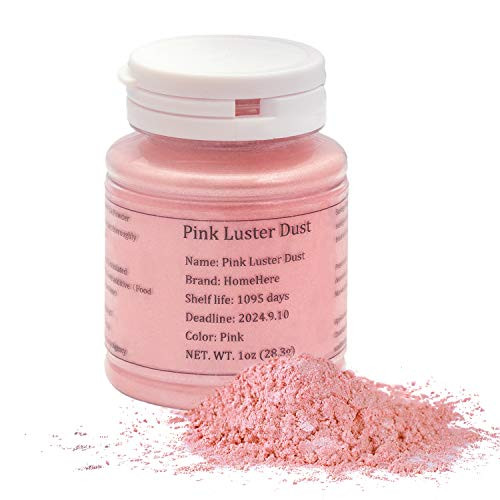 HomeHere Pink Luster Dust Edible Cake Pink dust 1oz