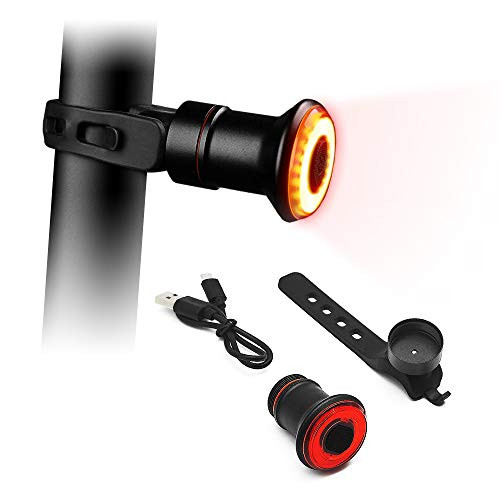 ACECYCLE Smart Bike Tail Light Brake Sensing LED Rear Light Ultra Bright Warning Auto On-Off Bike Light Sensor  6 Light Mode Options  Waterproof LED Bicycle LightsCycling Safety Back Taillight