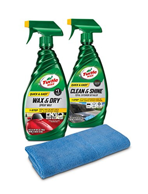 Turtle Wax 50835 Quick and Easy Wax and Detailer Kit with Microfiber Towel 52. Fluid_Ounces Turtle Wax 50835 Quick and Easy Wax and Detailer Kit with Microfiber Towel 52. Fluid_Ounces