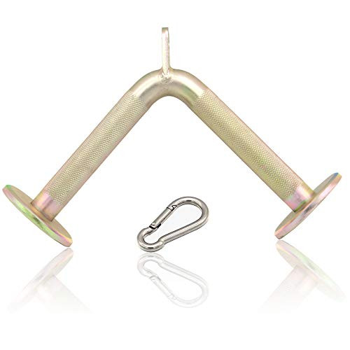 Timfcbs Tricep Pull Down Handle Cable Machine Attachments V Shaped Press Down Bar Multi Gym Exercise Accessories