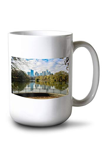Lantern Press Atlanta Georgia Piedmont Park Photography A-92571 -15oz White Ceramic Mug-