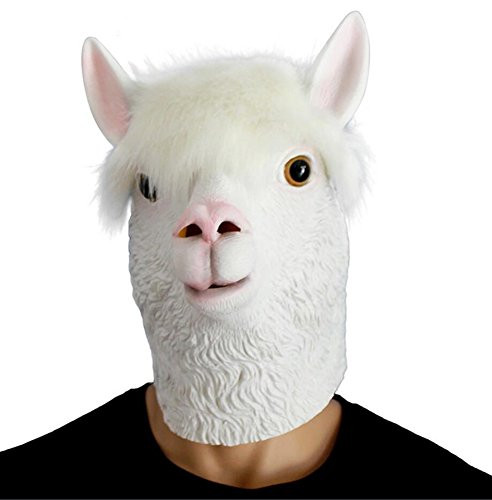 QTMY Latex Rubber Animal Mask for Halloween Party Costume -Sheep-