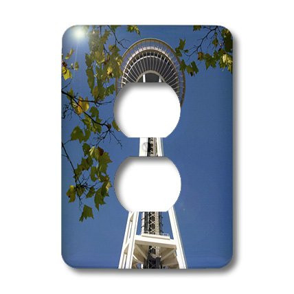 3dRose lsp_96798_6 Usa, Washington State, Seattle, Space Needle Us48 Sav0012 Savanah Stewart 2 Plug Outlet Cover