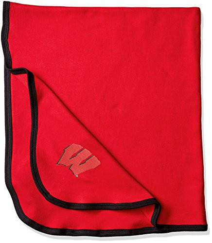 Two Feet Ahead NCAA Wisconsin Badgers Infant Blanket One Size Red-Black