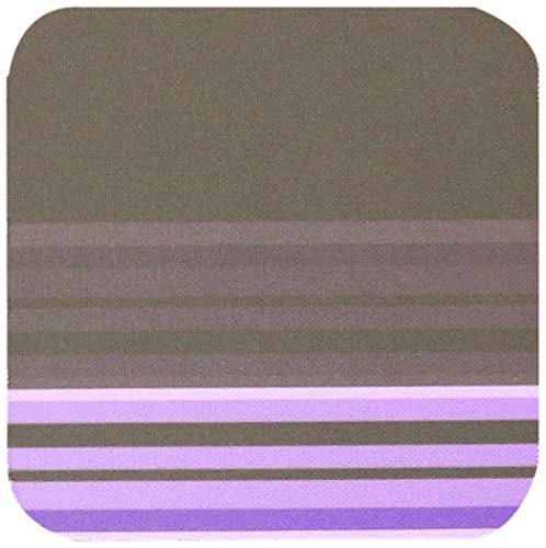 3dRose LLC Funky Retro Stripes Purple Coaster Soft Set of 8