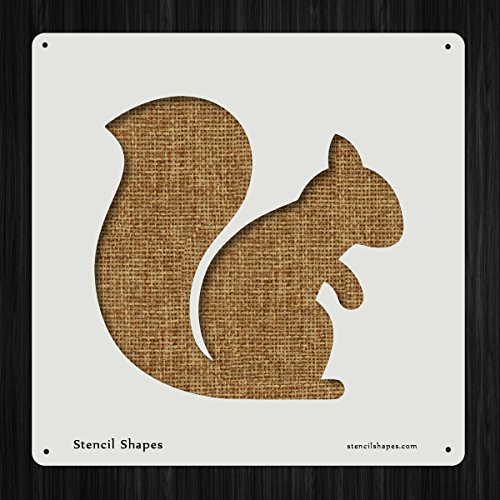 Squirrel Animal Chipmunk Mammal Style 3432 DIY Plastic Stencil Acrylic Mylar Reusable