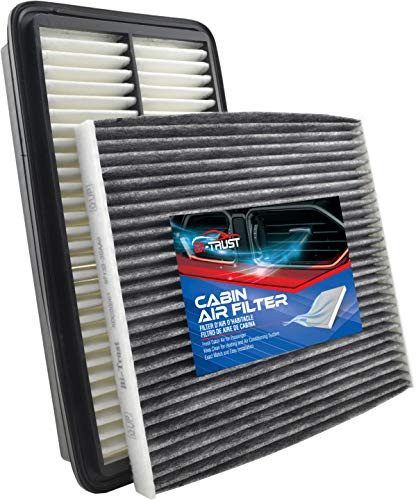 Bi-Trust Engine Cabin Air Filter KitReplace Fram CA10271 CF11819Compatible with Kia Sedona V6 3.5L 2011 2012 20142-Pack