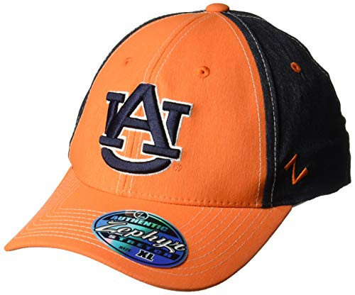 NCAA Zephyr Auburn Tigers mens Clash Waterproof Performance Hat Medium-Large Orange