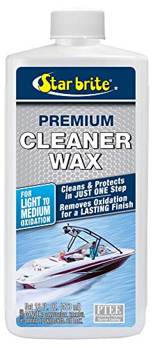 STAR BRITE One-Step Heavy Duty Cleaner Wax with PTEF - Removes Oxidation - Restores  and  Protects 16 oz -089616P-