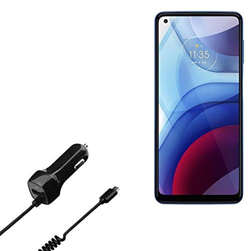 Car Charger for Motorola Moto G Power -2021- -Car Charger by BoxWave- - Car Charger Plus Car Charger Extra USB Port with Integrated Cable for Motorola Moto G Power -2021- - Black Car Charger for Motorola Moto G Power -2021- -Car Charger by BoxWave- - Car Charger Plus Car Charger Extra USB Port with Integrated Cable for Motorola Moto G Power -2021- - Black