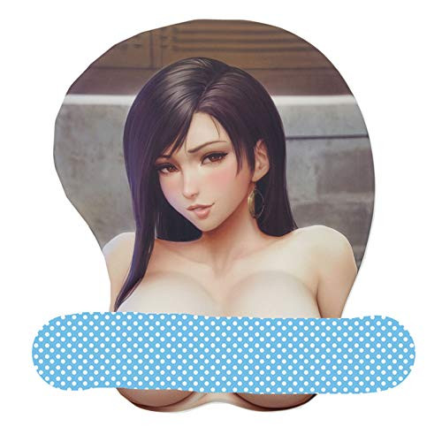 Final Fantasy VII 7 Tifa Anime Mouse Pads Boob Oppai Gaming 3D Mousepads 2Way Skin -Tifa R-