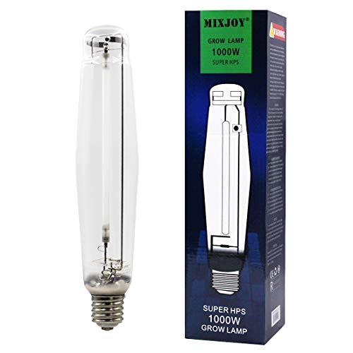 MIXJOY 1000w High Pressure Sodium HPS Grow Light Bulb CCT 2100K 140000 Lumens Enhanced Red and Orange Spectrums for Plant Growth
