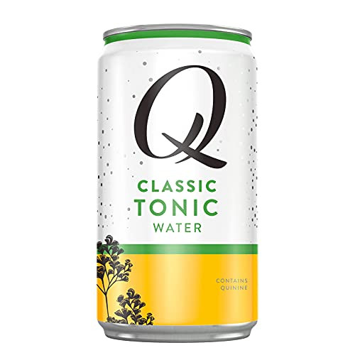 Q Mixers Classic Tonic Premium Tonic Water- Real Ingredients  and  Less Sweet 7.5 Fl oz 24 Cans
