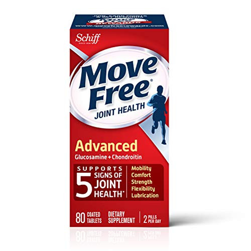 Move Free Triple Strength Glucosamine Chondroitin and Hyaluronic Acid Joint Supplement 80 Count