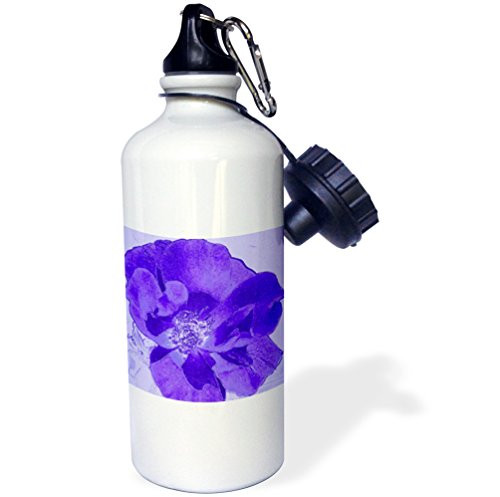 3dRose "Deep Purple Spiritual Floral Flowers Designs Inspired by Nature" Sports Water Bottle 21 oz White 3dRose "Deep Purple Spiritual Floral Flowers Designs Inspired by Nature" Sports Water Bottle 21 oz White