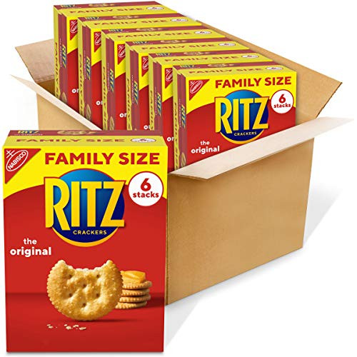 Ritz RITZ Crackers Family Size Boxes Original 123 Ounce -Pack of 6-