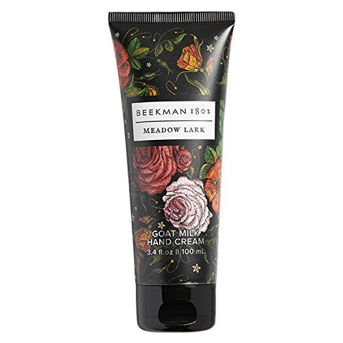 Beekman 1802 - Hand Cream - Meadow Lark - Moisturizing Goat Milk-Based Hand Cream for Dry Skin - Naturally Rich in Lactic Acid and Vitamins - Cruelty-Free Bodycare - 3.4 oz Beekman 1802 - Hand Cream - Meadow Lark - Moisturizing Goat Milk-Based Hand Cream for Dry Skin - Naturally Rich in Lactic Acid and Vitamins - Cruelty-Free Bodycare - 3.4 oz