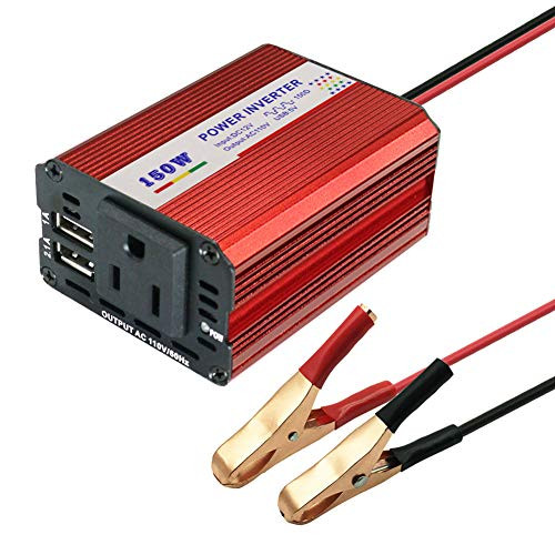 Arinda 150W Car Power Inverter 12V DC to 110V AC Converter with 3.1A Dual USB Car Charger Arinda 150W Car Power Inverter 12V DC to 110V AC Converter with 3.1A Dual USB Car Charger