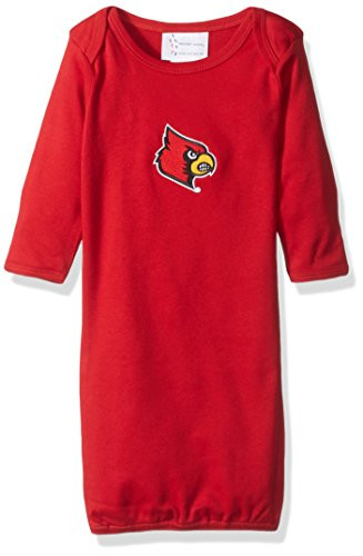 Two Feet Ahead NCAA Louisville Cardinals Children Unisex Layette GownOne SizeRed