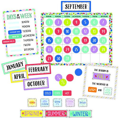 Creative Teaching Press Color Pop Calendar Set Bulletin Board -8764-