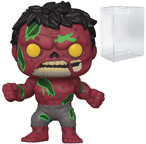 Red Hulk Zombie #790 Marvel Zombies- Vinyl Figure -Includes Ecotek Pop Box Protector Case-