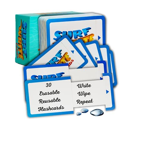 Blank Flash cards For Studying - Sliding Answer Reveal Feature - 30-pcs Dry erase flash cards blank Colored Index Cards - Colorful Index cards - Colored Note cards for School - Study Cards  and  Notecards