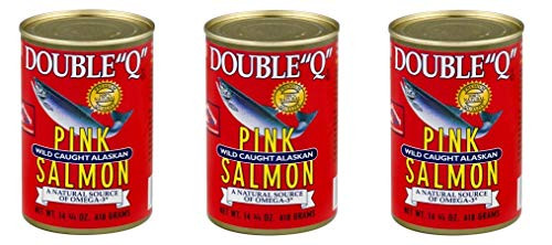Double "Q" Wild Caught Alaskan Pink Salmon 14.75 oz Can -Pack of 3-