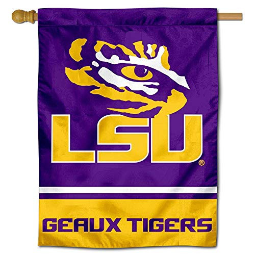 Louisiana State LSU Tigers Eye Logo House Flag Banner