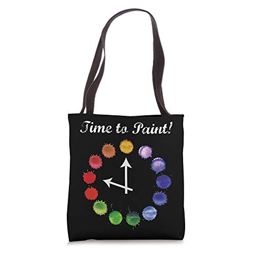 Time to Paint Pouring Artist Acrylic Fluid Art Painter Tote Bag