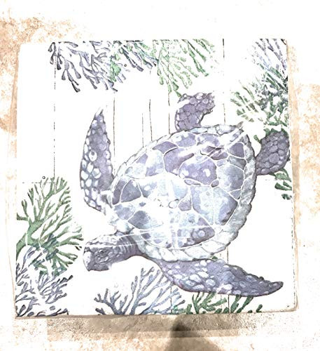 Creative Converting Set of 36 Luncheon Paper Napkins ~ Coral Turtle 1193